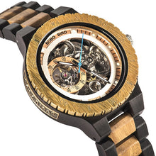 Load image into Gallery viewer, Personalized Customiz Watch Men BOBO BIRD Wood Automatic Watches Relogio Masculino OEM Anniversary Gifts for Him Free Engraving