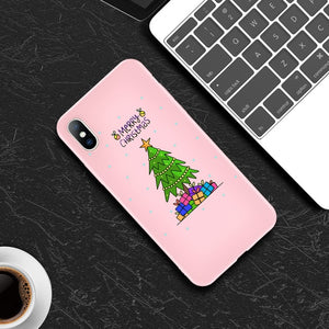 Lovebay Christmas Santa Claus For iPhone 11 Phone Case For iPhone 7 8 6 6s Plus X XR XS Max 11 Pro 5 5s SE Silicone Back Cover