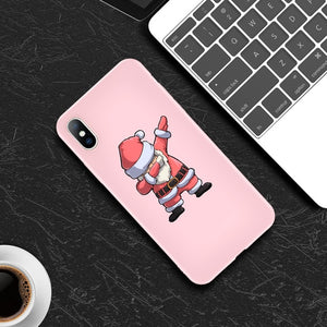 Lovebay Christmas Santa Claus For iPhone 11 Phone Case For iPhone 7 8 6 6s Plus X XR XS Max 11 Pro 5 5s SE Silicone Back Cover