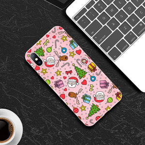 Lovebay Christmas Santa Claus For iPhone 11 Phone Case For iPhone 7 8 6 6s Plus X XR XS Max 11 Pro 5 5s SE Silicone Back Cover