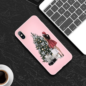 Lovebay Christmas Santa Claus For iPhone 11 Phone Case For iPhone 7 8 6 6s Plus X XR XS Max 11 Pro 5 5s SE Silicone Back Cover