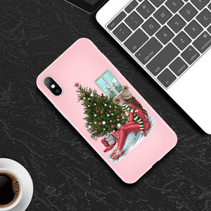 Lovebay Christmas Santa Claus For iPhone 11 Phone Case For iPhone 7 8 6 6s Plus X XR XS Max 11 Pro 5 5s SE Silicone Back Cover