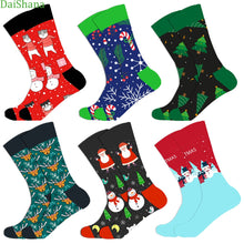 Load image into Gallery viewer, DaiShana Cotton Christmas Socks Unisex New Arrival Autumn Winter New Year Santa Claus Christmas Tree Snow Elk Gift Happy Socks