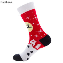 Load image into Gallery viewer, DaiShana Cotton Christmas Socks Unisex New Arrival Autumn Winter New Year Santa Claus Christmas Tree Snow Elk Gift Happy Socks