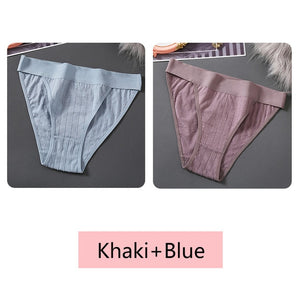 Soft Women Panties M-XL Cotton Panty Sexy Low Rise Underpants Breathable Women Underwear Ladies Bikini Fashion Girls Lingerie