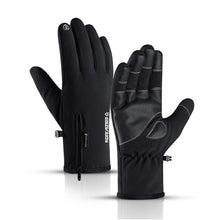 Load image into Gallery viewer, Winter Waterproof Gloves Touch Screen Anti-Slip Zipper Gloves Men Women Riding Skiing Warm Fluff Comfortable Gloves Thickening