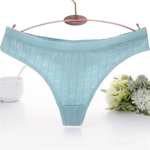 Sexy Women Panties Female Underwear Cotton Briefs Solid 8 Colors Lingerie Underpants for Girls 3D Heart Striped Cotton Pantys