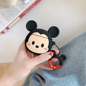 3D Earphone Case For Airpods Pro Case Silicone Stitch Cat Cartoon Headphone/Earpods Cover For Apple Air pods Pro 3 Case Keychain