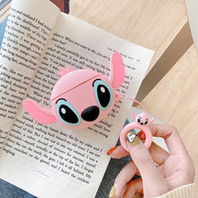 Load image into Gallery viewer, 3D Earphone Case For Airpods Pro Case Silicone Stitch Cat Cartoon Headphone/Earpods Cover For Apple Air pods Pro 3 Case Keychain