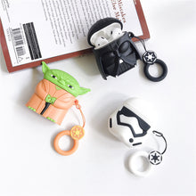 Load image into Gallery viewer, 3D Protect Cover Case For Airpods1 2 Accessories For Apple Airpods Wireless Charging Case Star Wars Master Yoda And Darth Vader