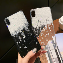 Load image into Gallery viewer, Glitter Christmas Phone Case For iphone 11 Case 6 6S 7 8 Plus X XR XS MAX Case Snowflake phone case Cover TPU Case