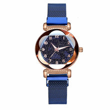 Load image into Gallery viewer, Women Magnet Buckle Starry Sky Luminous Watch Luxury Ladies Stainless Steel Quartz Watch Relogio Feminino