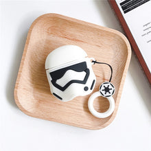 Load image into Gallery viewer, 3D Protect Cover Case For Airpods1 2 Accessories For Apple Airpods Wireless Charging Case Star Wars Master Yoda And Darth Vader