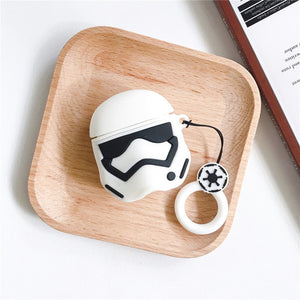 3D Protect Cover Case For Airpods1 2 Accessories For Apple Airpods Wireless Charging Case Star Wars Master Yoda And Darth Vader