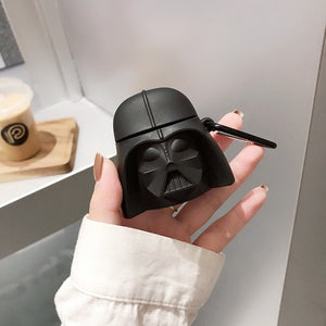 3D Protect Cover Case For Airpods1 2 Accessories For Apple Airpods Wireless Charging Case Star Wars Master Yoda And Darth Vader