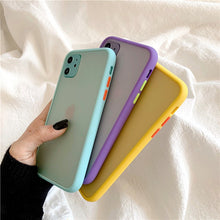 Load image into Gallery viewer, Mint Hybrid Simple Matte Bumper Phone Case for Iphone 11 Pro Max Xr Xs Max 6s 8 7 Plus Shockproof Soft Tpu Silicone Clear Cover