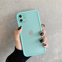 Load image into Gallery viewer, Mint Hybrid Simple Matte Bumper Phone Case for Iphone 11 Pro Max Xr Xs Max 6s 8 7 Plus Shockproof Soft Tpu Silicone Clear Cover