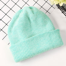 Load image into Gallery viewer, Women Winter Hat Knitted Beanie Hat Cashmere Knitted Hats for Women Cap Winter Autumn Rabbit Fur Ladies Solid Beanies Bonnet